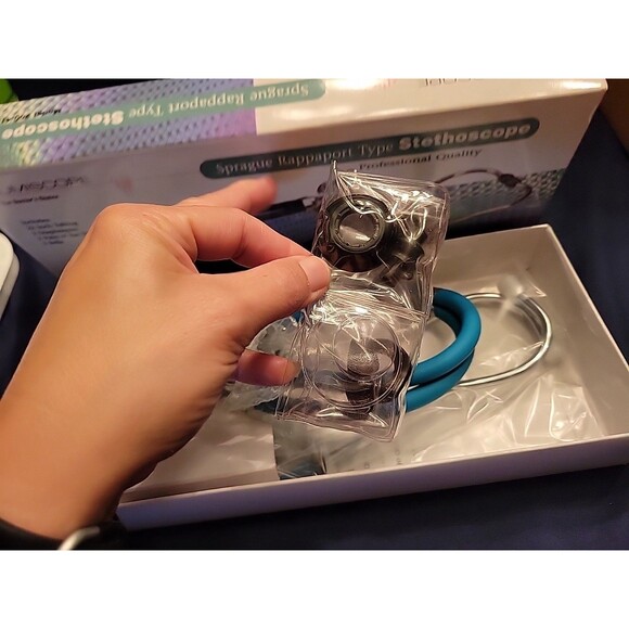 Lumiscope Sprague Rappaport Style Stethoscope - BLUE/TEAL NEW IN BOX *FLEX* B12 - Picture 4 of 7